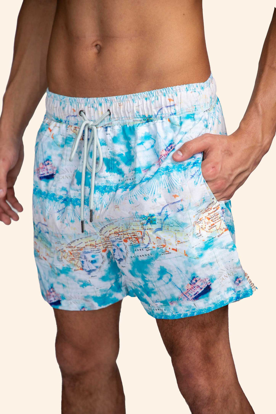 Cannes Palais Men's Swim Trunks